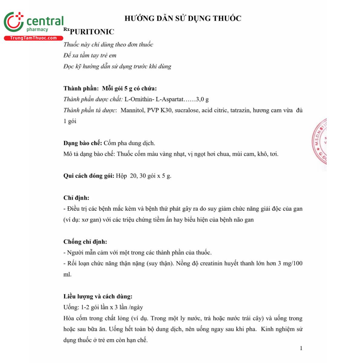 thuoc puritonic 3g 4 S7744 thuoc puritonic 3g 4 S7744