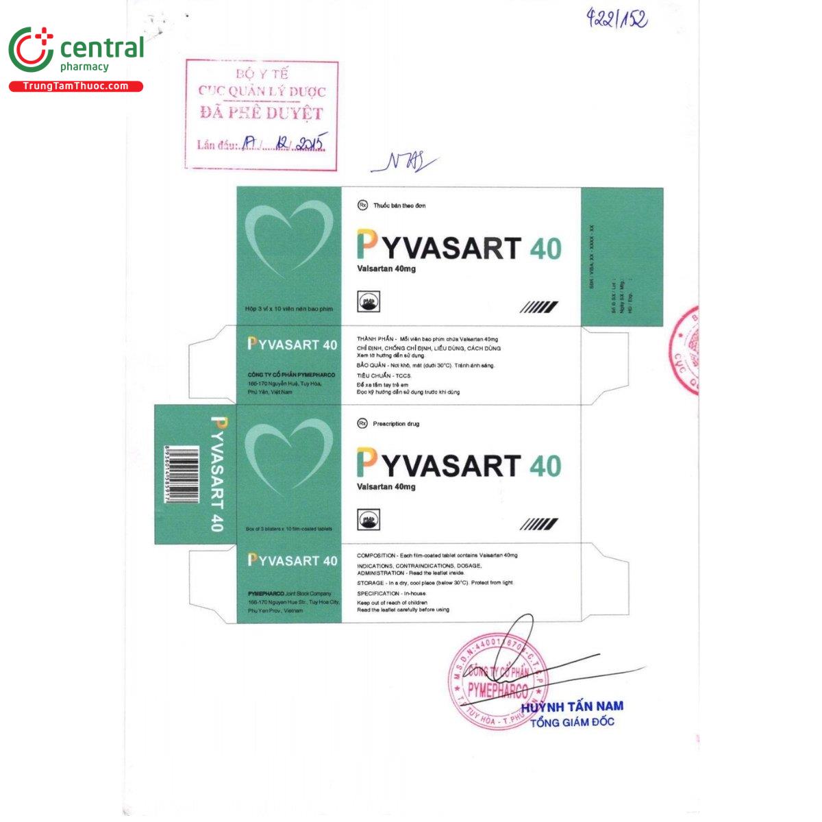 thuoc pyvasart 40 2 U8641 thuoc pyvasart 40 2 U8641