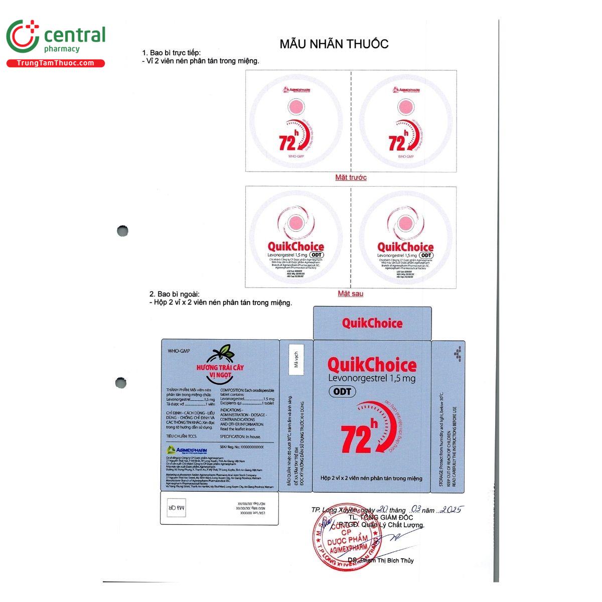 thuoc quikchoice 1 5mg 2 B0075 thuoc quikchoice 1 5mg 2 B0075