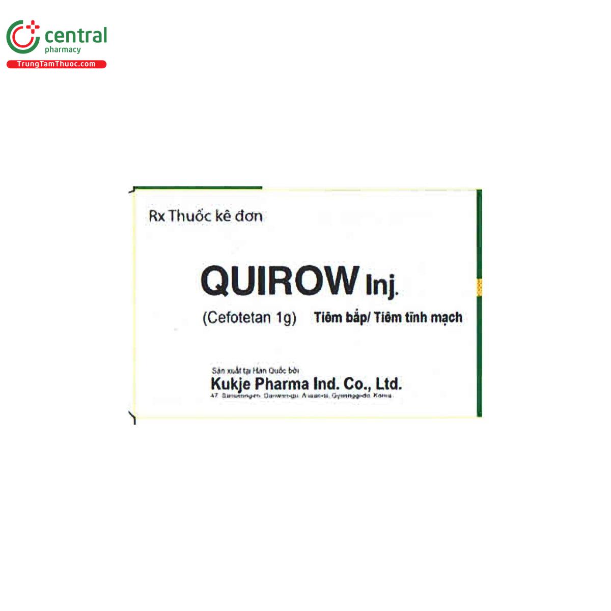 thuoc quirow inj 1g 1 M5186