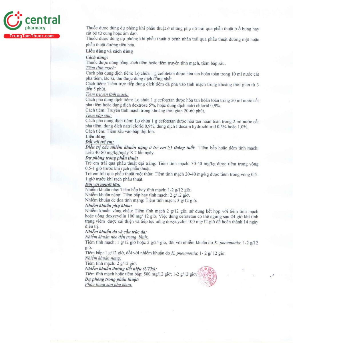 thuoc quirow inj 1g 5 O5285