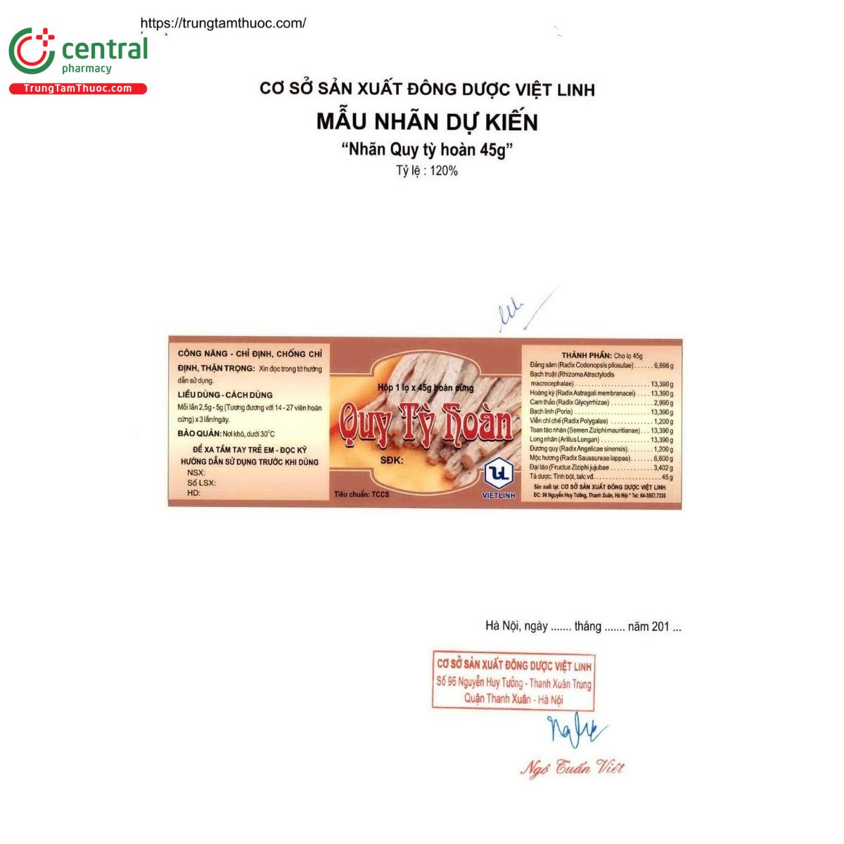 thuoc quy ty hoan viet linh 5 D1687 thuoc quy ty hoan viet linh 5 D1687