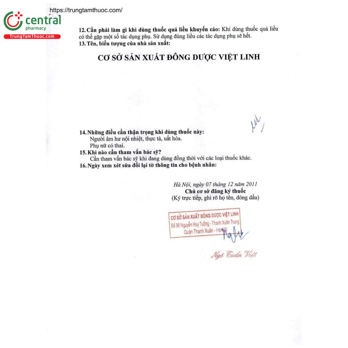 thuoc quy ty hoan viet linh 9 I3334 thuoc quy ty hoan viet linh 9 I3334