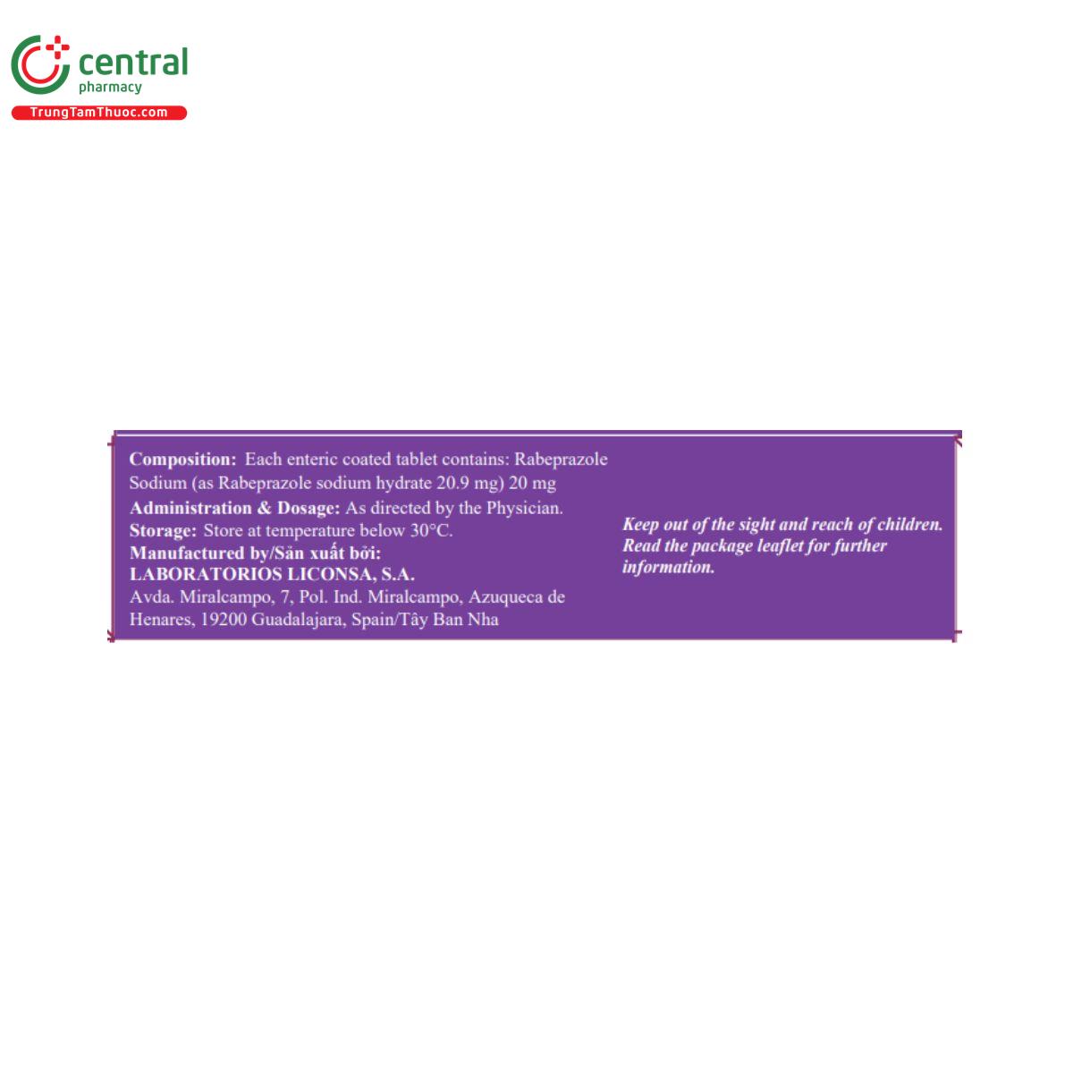 thuoc rabeprazole sodium 20mg 2 R7523 thuoc rabeprazole sodium 20mg 2 R7523