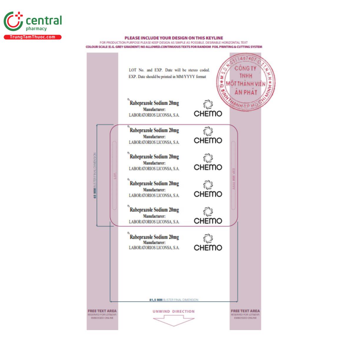thuoc rabeprazole sodium 20mg 5 C0765 thuoc rabeprazole sodium 20mg 5 C0765