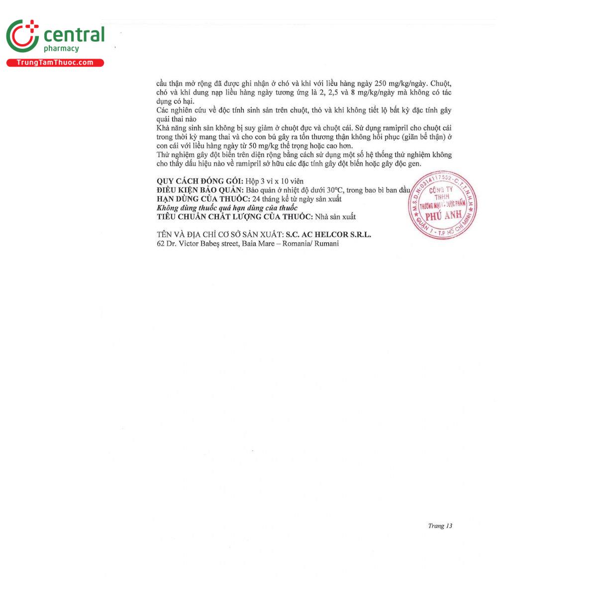 thuoc ramipril ac 10 mg tablets 16 H2350 thuoc ramipril ac 10 mg tablets 16 H2350