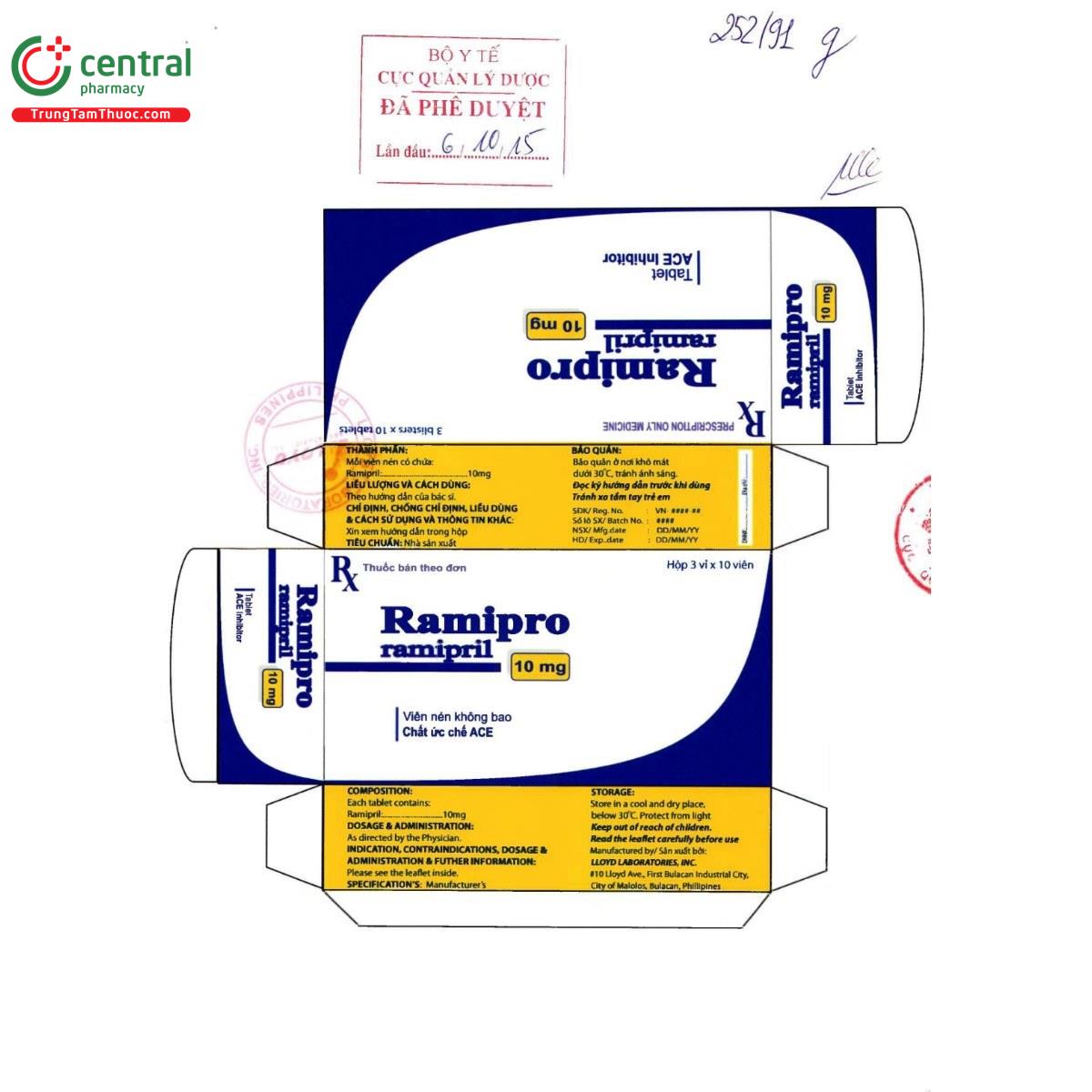 thuoc ramipro 10mg lloyd 2 G2660 thuoc ramipro 10mg lloyd 2 G2660