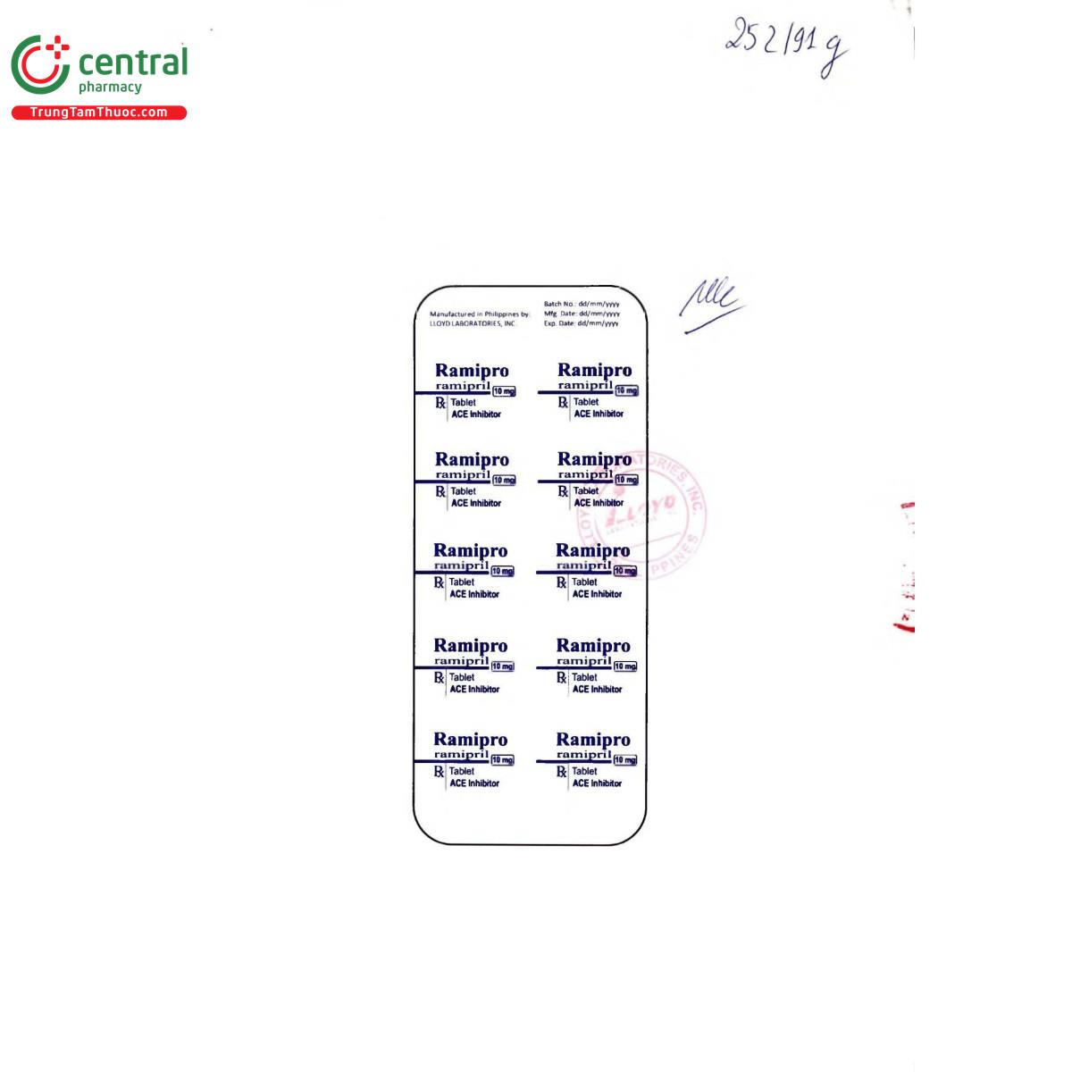 thuoc ramipro 10mg lloyd 3 V8033 thuoc ramipro 10mg lloyd 3 V8033