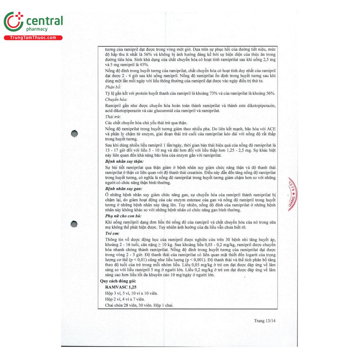 thuoc ramvasc 13 L4835 thuoc ramvasc 13 L4835