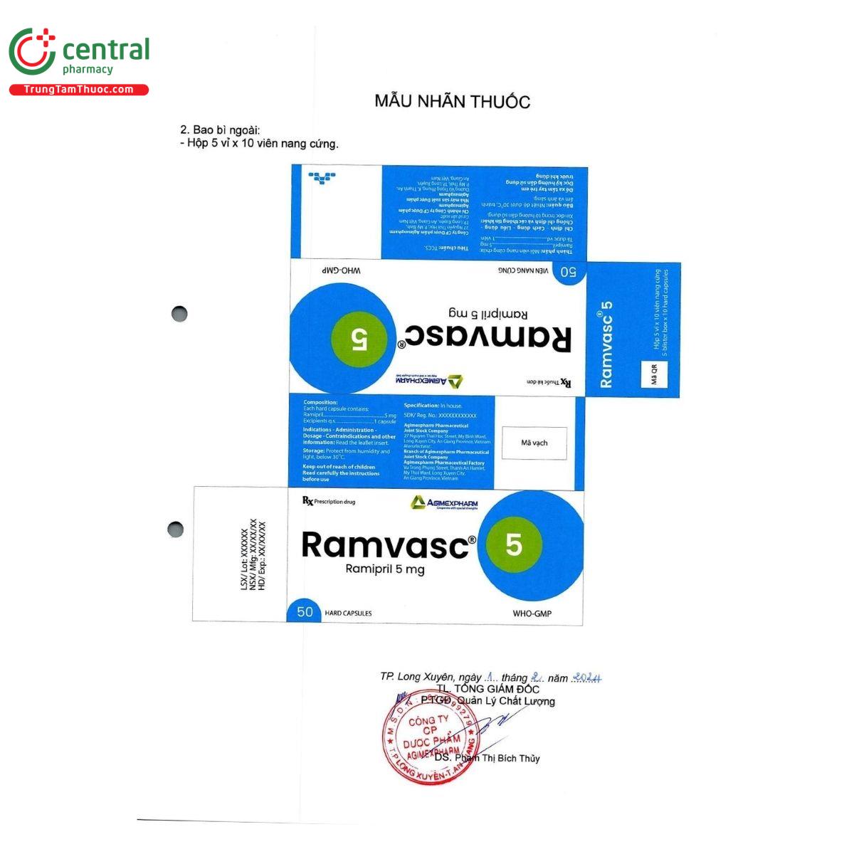 thuoc ramvasc 5 2 B0053 thuoc ramvasc 5 2 B0053