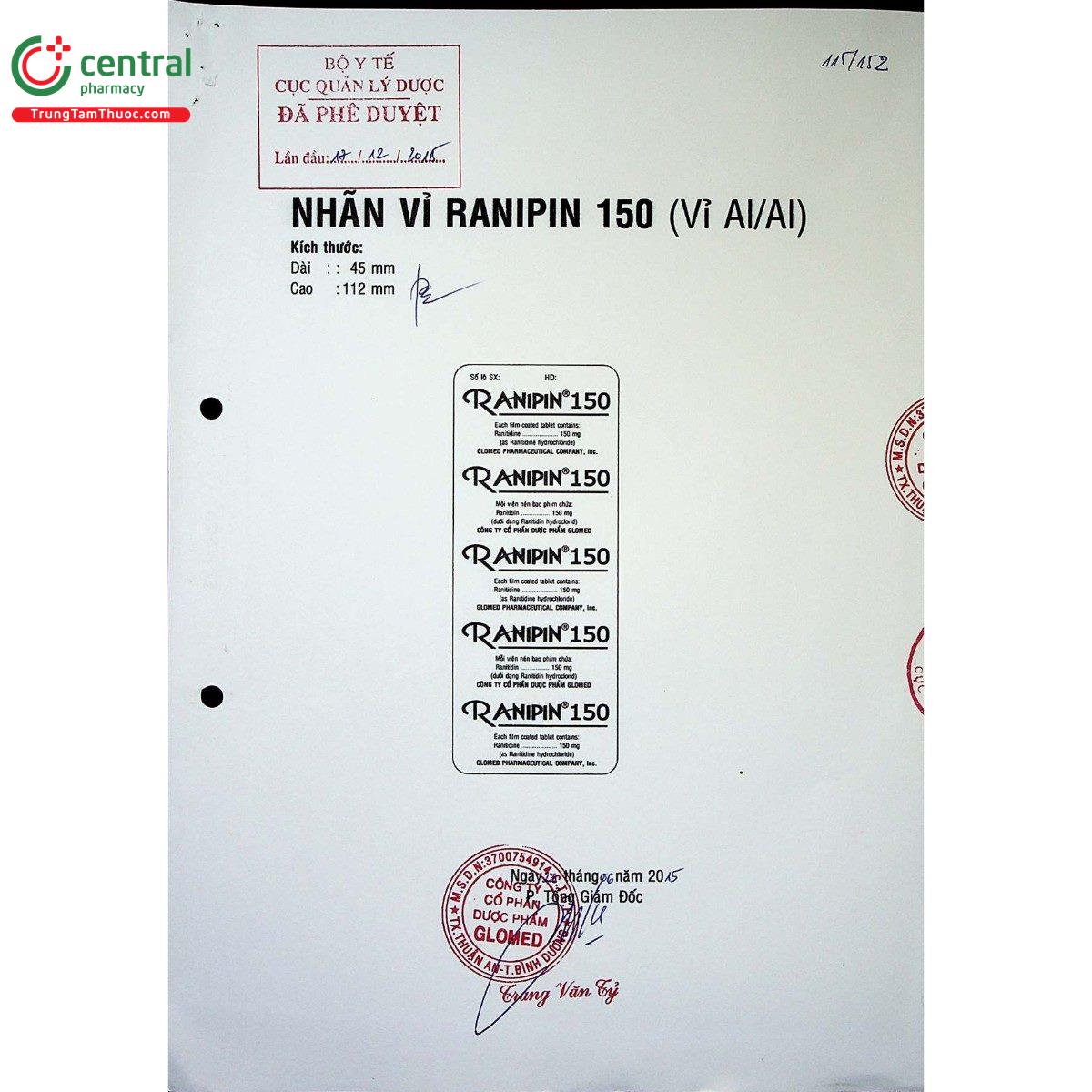 thuoc ranipin 150 2 M5441 thuoc ranipin 150 2 M5441