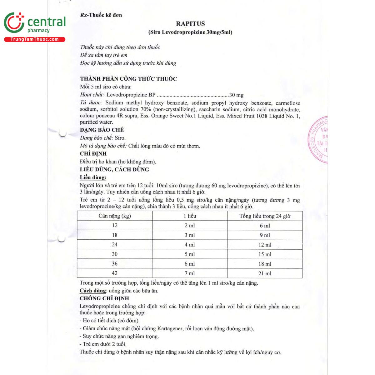 thuoc rapitus 30mg 5ml 3 J3667 thuoc rapitus 30mg 5ml 3 J3667