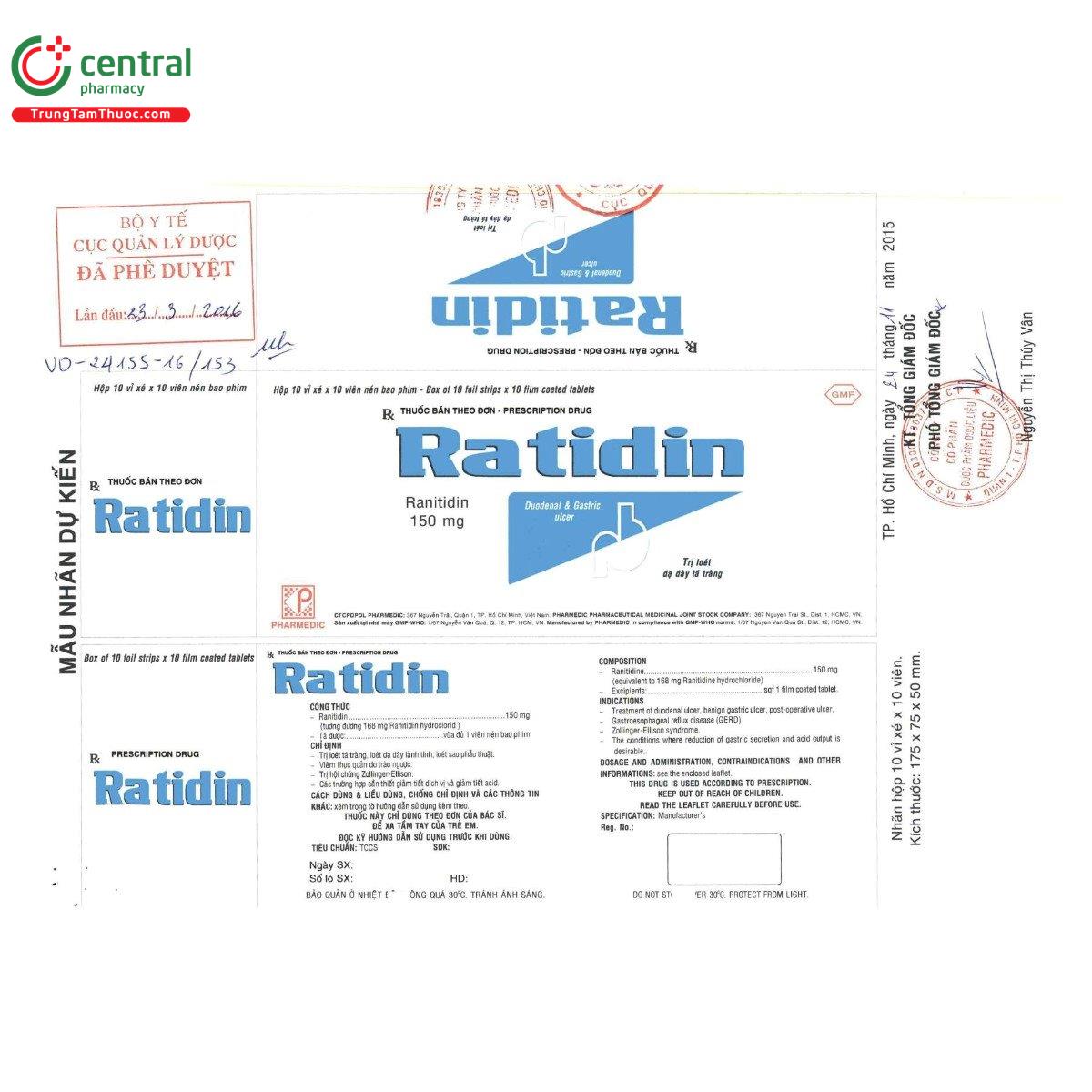 thuoc ratidin 150mg 7 B0332 thuoc ratidin 150mg 7 B0332
