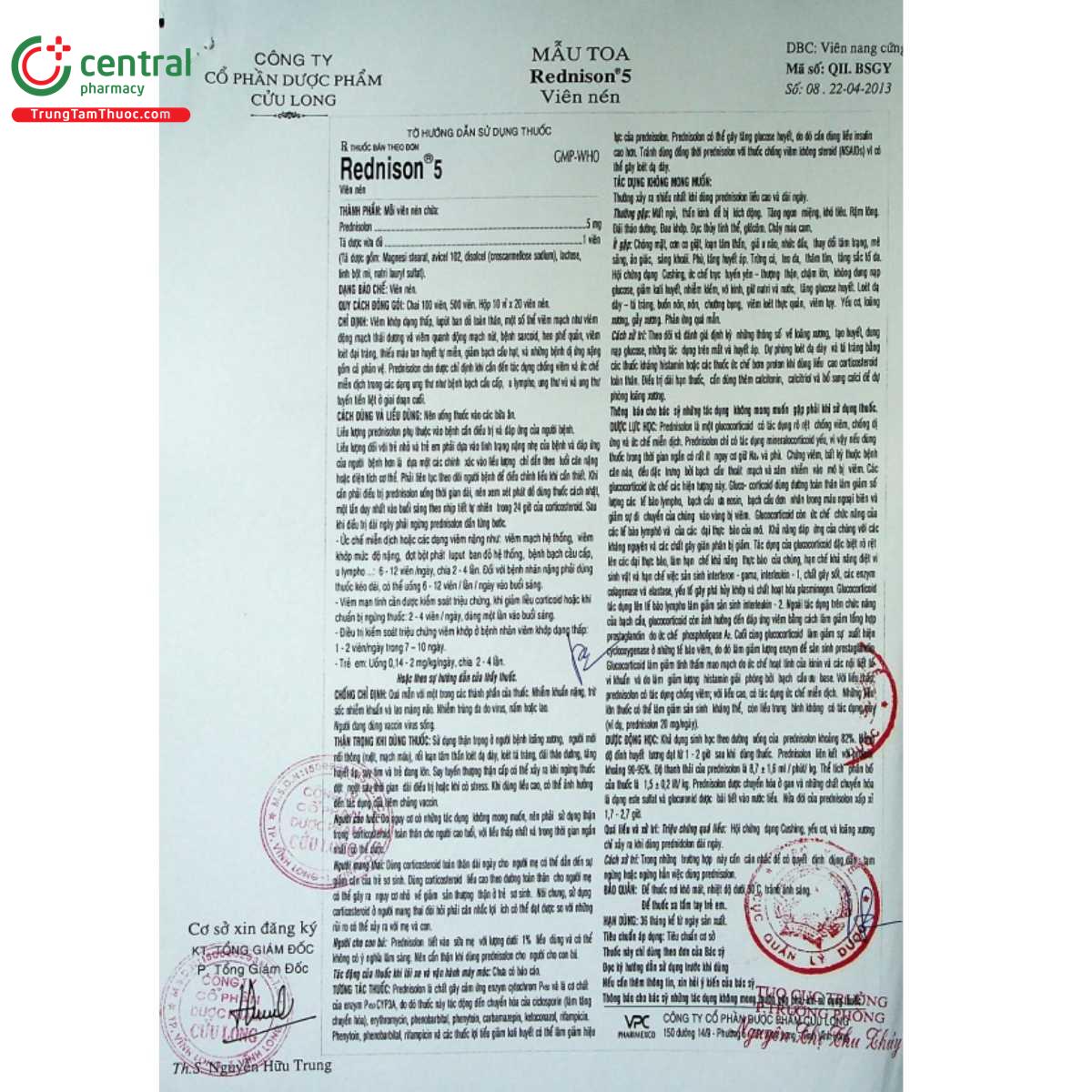 thuoc rednison 5 7 L4231 thuoc rednison 5 7 L4231