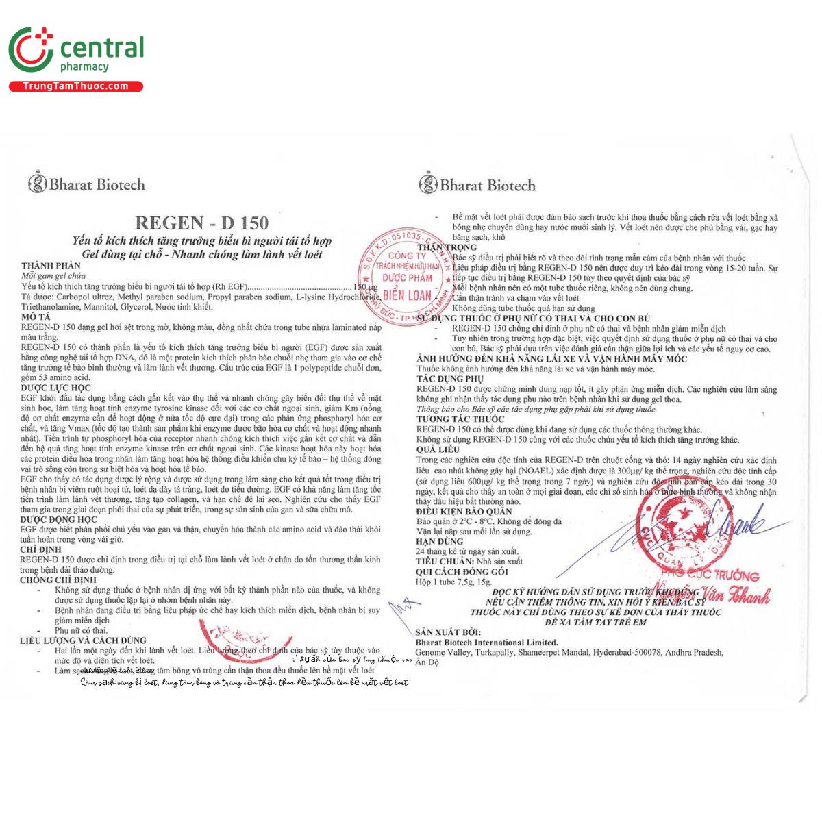 thuoc regen d 150 8 U8155 thuoc regen d 150 8 U8155
