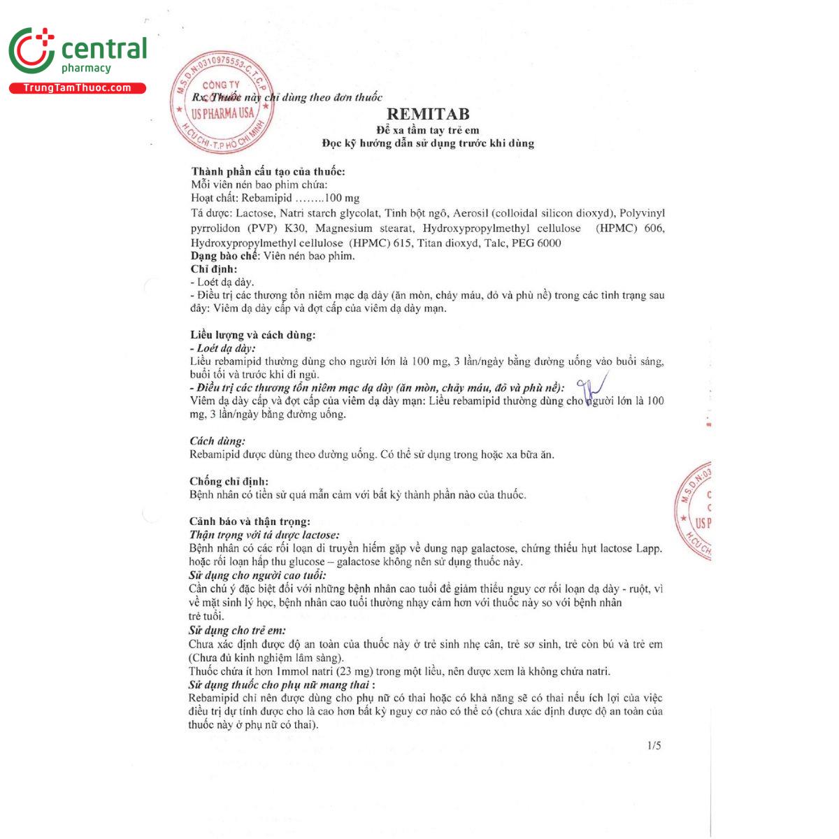thuoc remitab 100mg 5 B0805