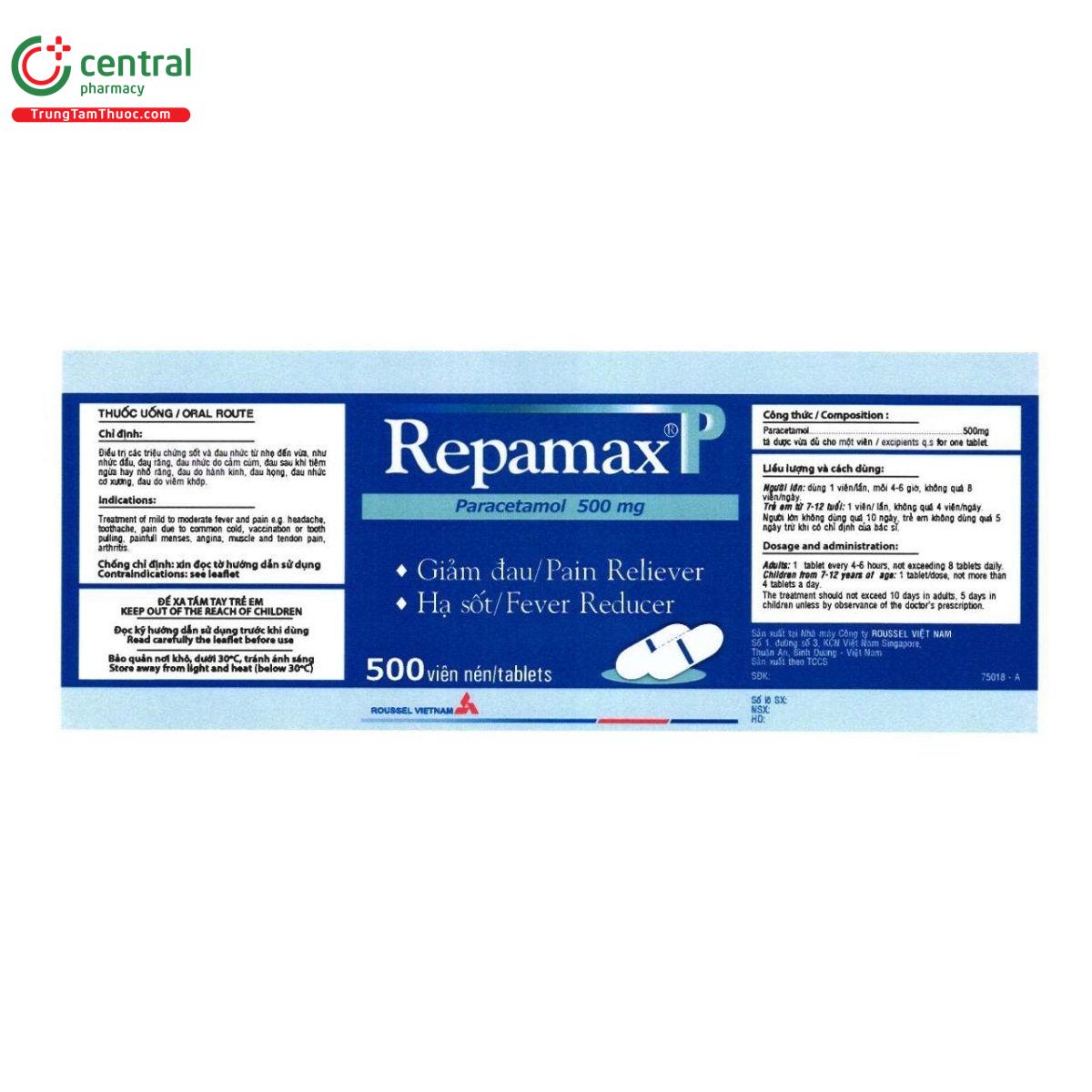thuoc repamax p 500mg 1 Q6820