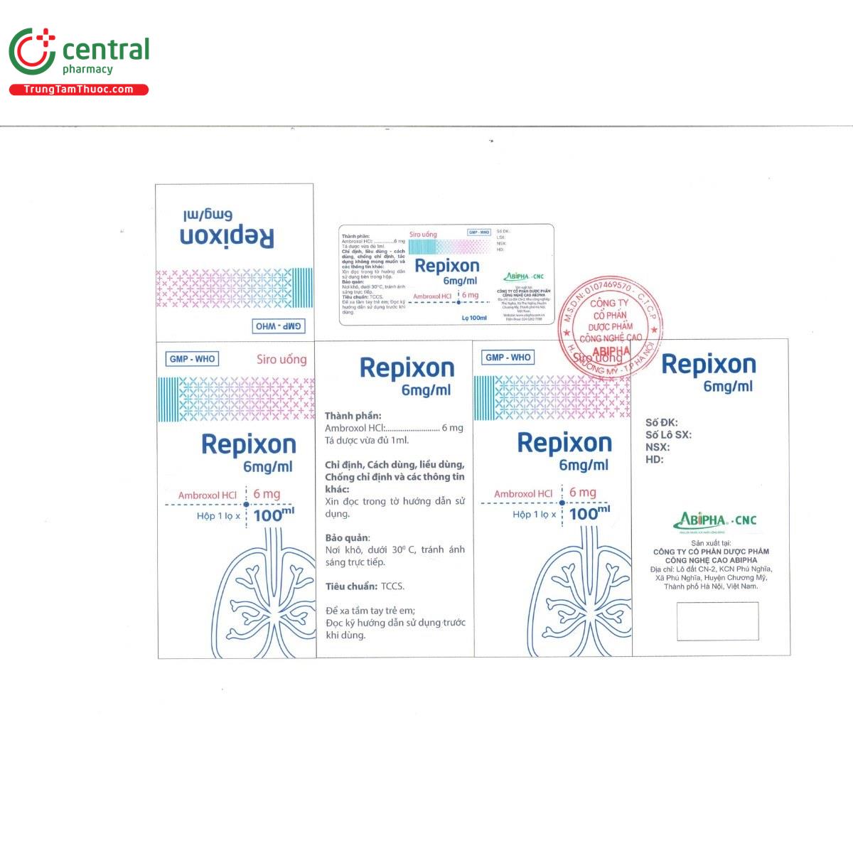 thuoc repixon 6mg ml 3 G2563 thuoc repixon 6mg ml 3 G2563