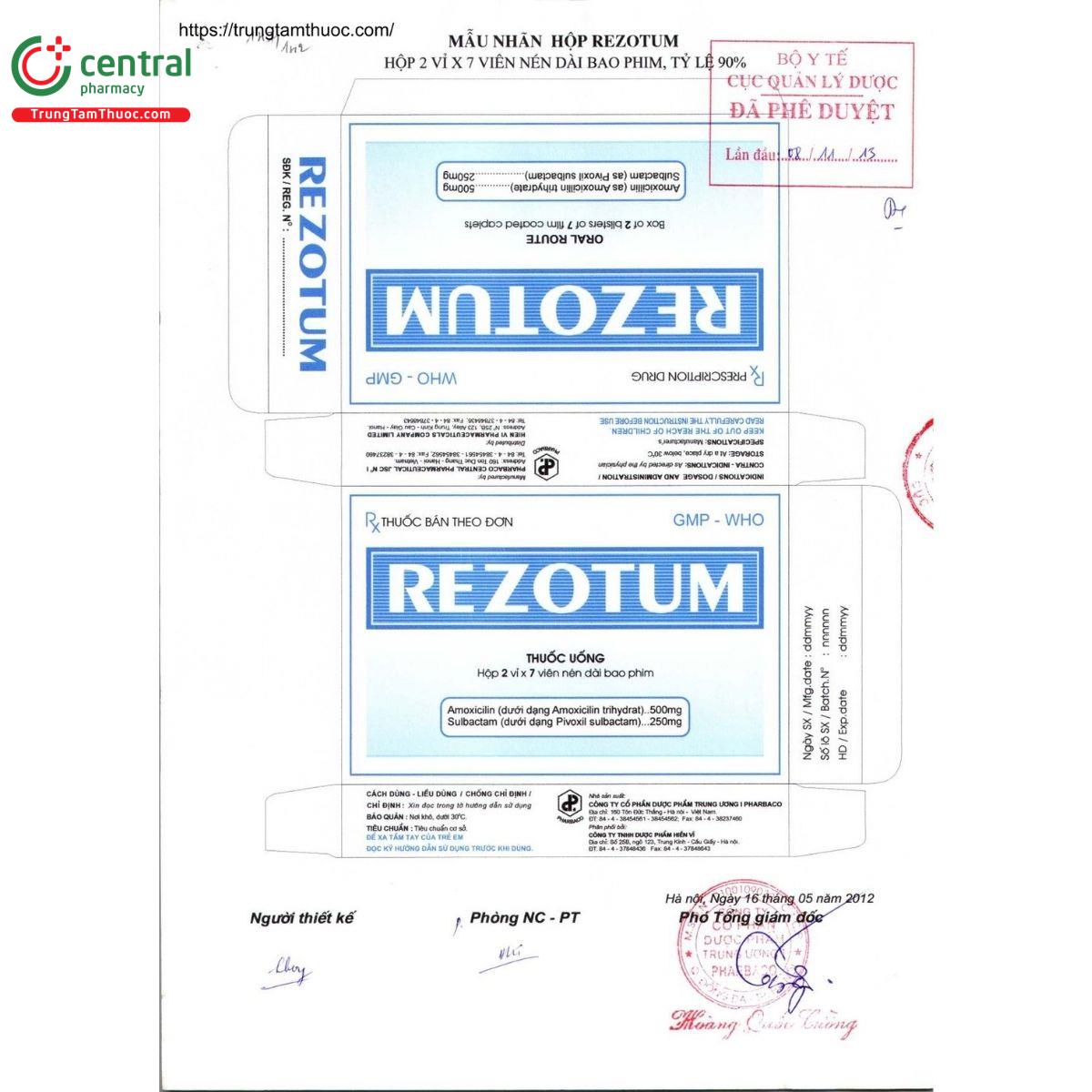 thuoc rezotum 2 A0762 thuoc rezotum 2 A0762