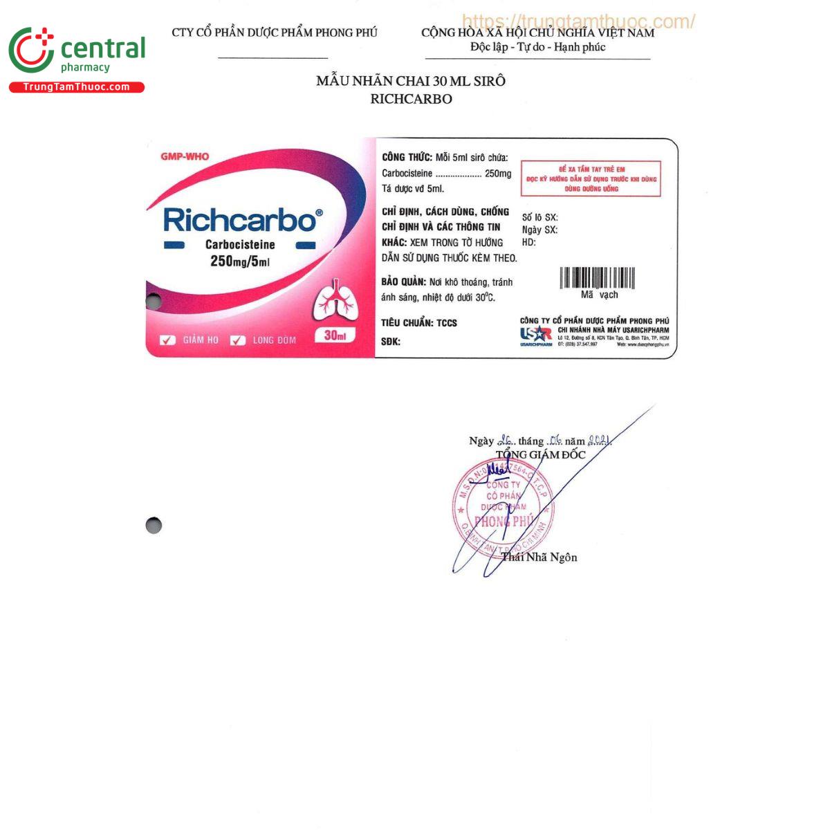 thuoc richcarbo 3 G2314