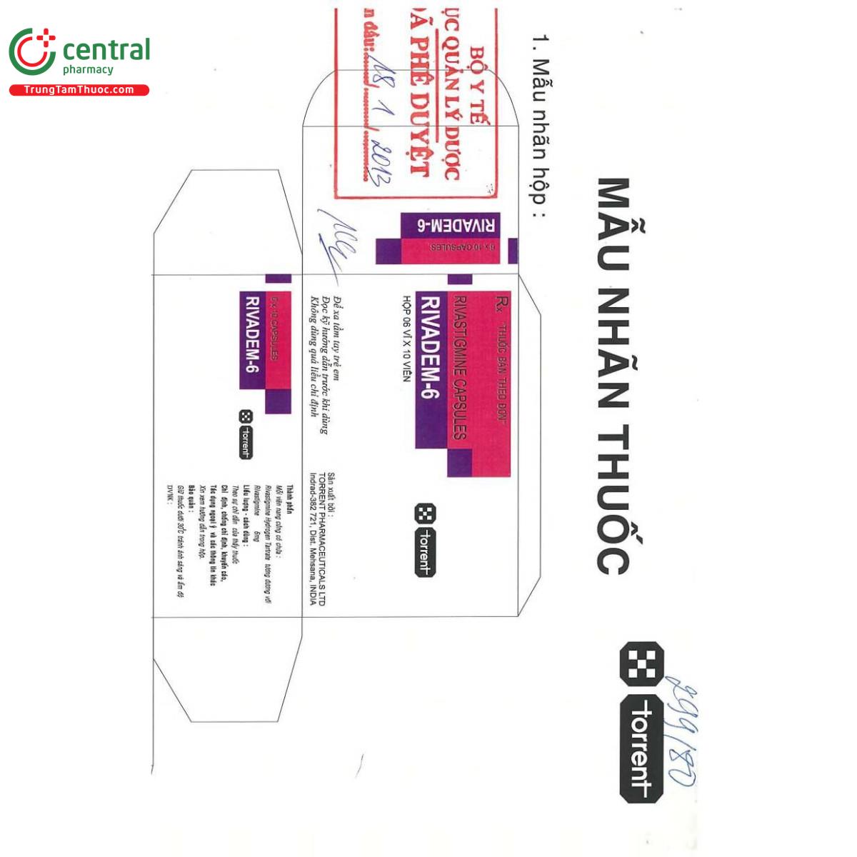thuoc rivadem 6 2 L4821 thuoc rivadem 6 2 L4821