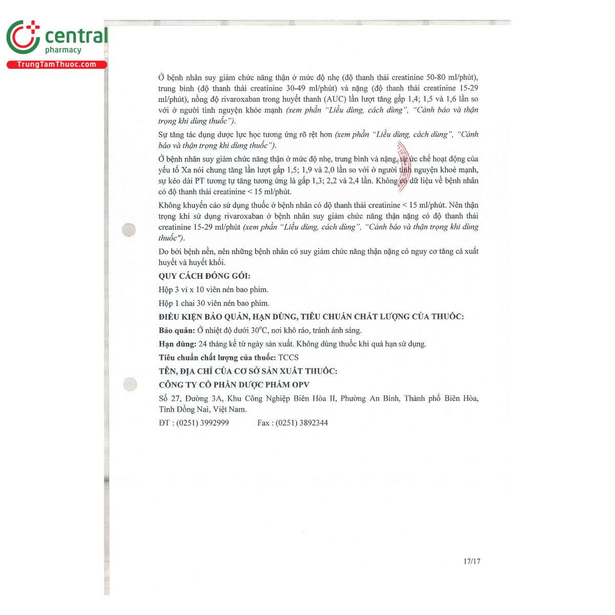 thuoc rivater 15 19 S7073