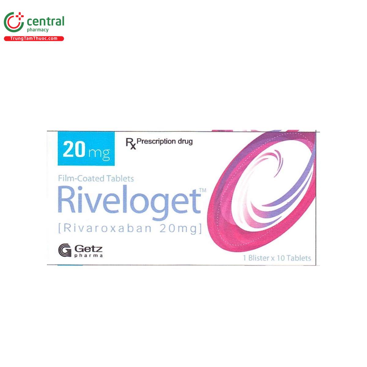thuoc riveloget tablets 20mg 1 V8845 thuoc riveloget tablets 20mg 1 V8845