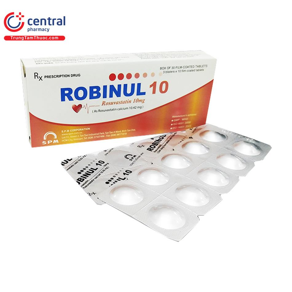 [CHÍNH HÃNG] Thuốc Robinul 10 - trị tăng cholesterol máu nguyên phát