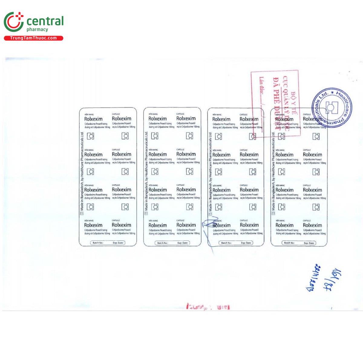 thuoc rolxexim 100mg 3 B0067 thuoc rolxexim 100mg 3 B0067