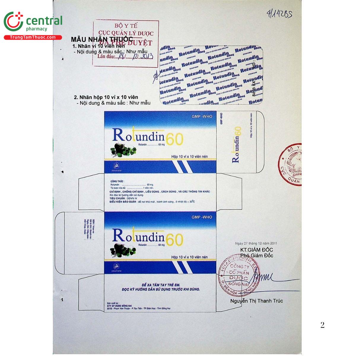 thuoc rotundin 60mg donaipharm E1234 thuoc rotundin 60mg donaipharm E1234