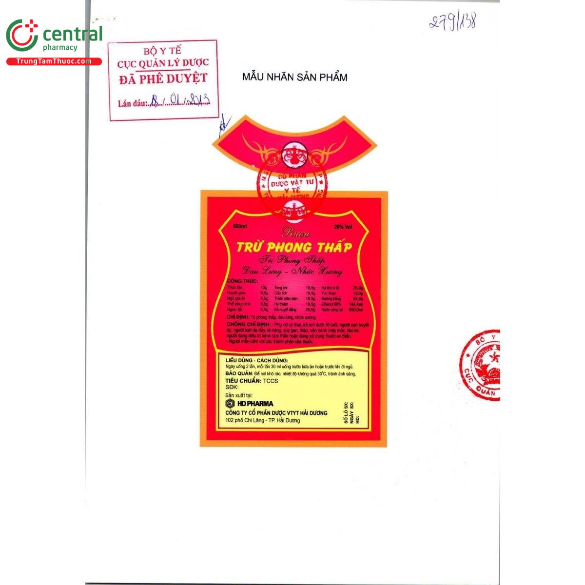 thuoc ruou tru phong thap hdpharma 2 K4581 thuoc ruou tru phong thap hdpharma 2 K4581