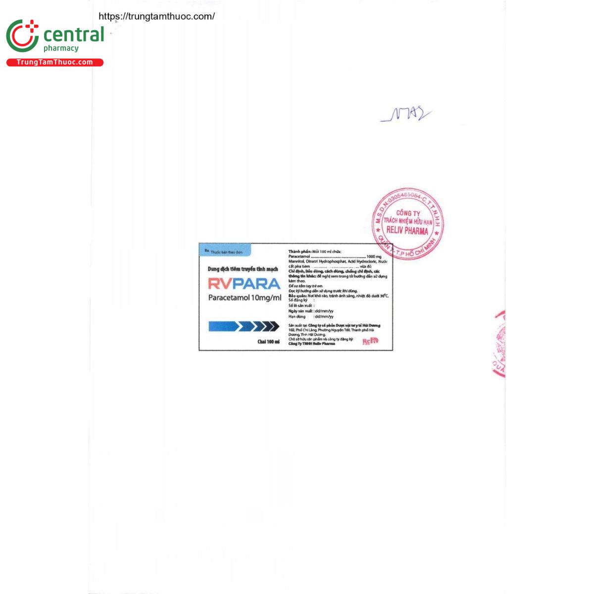 thuoc rvpara 10g ml 3 U8638 thuoc rvpara 10g ml 3 U8638