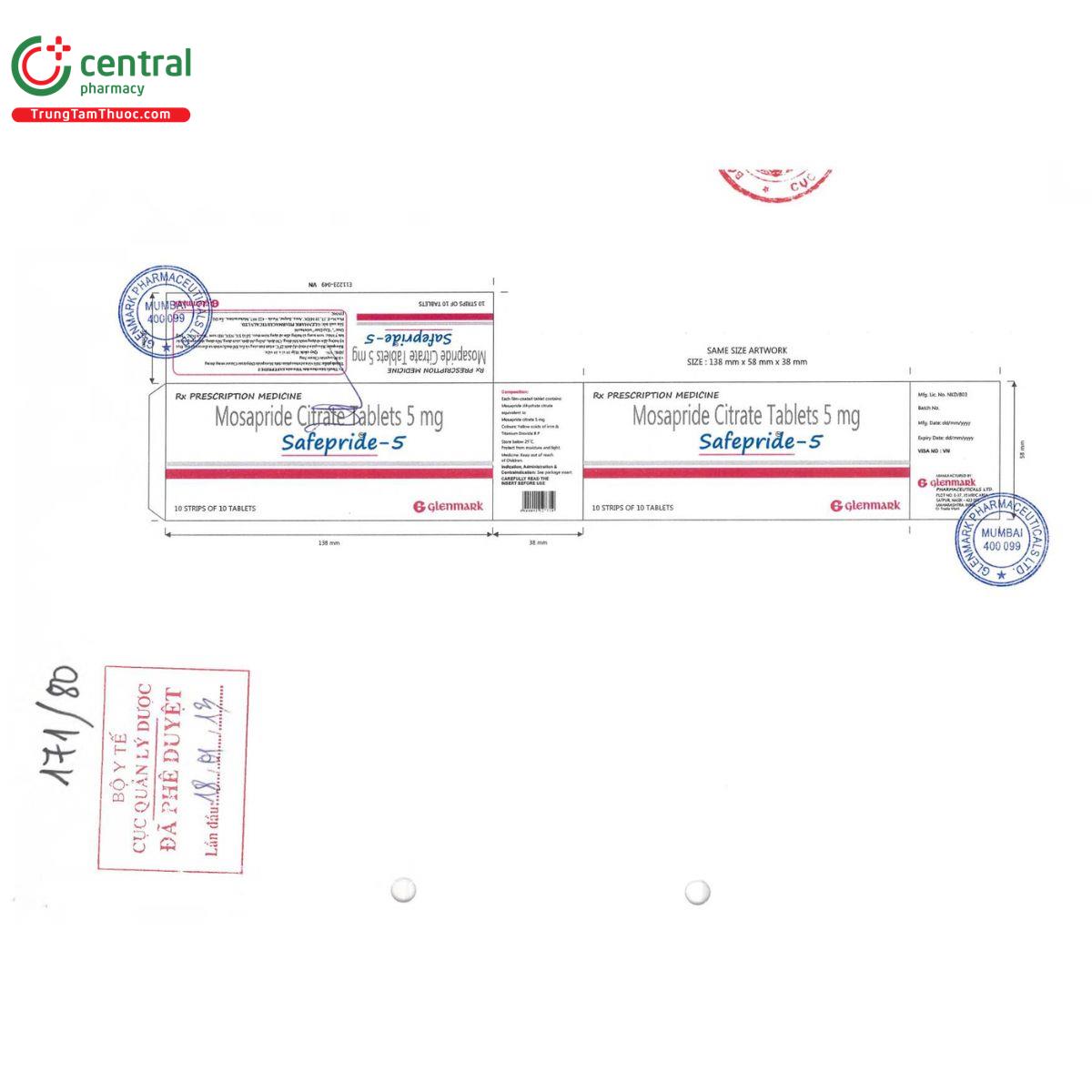 thuoc safepride 5mg 2 G2556 thuoc safepride 5mg 2 G2556