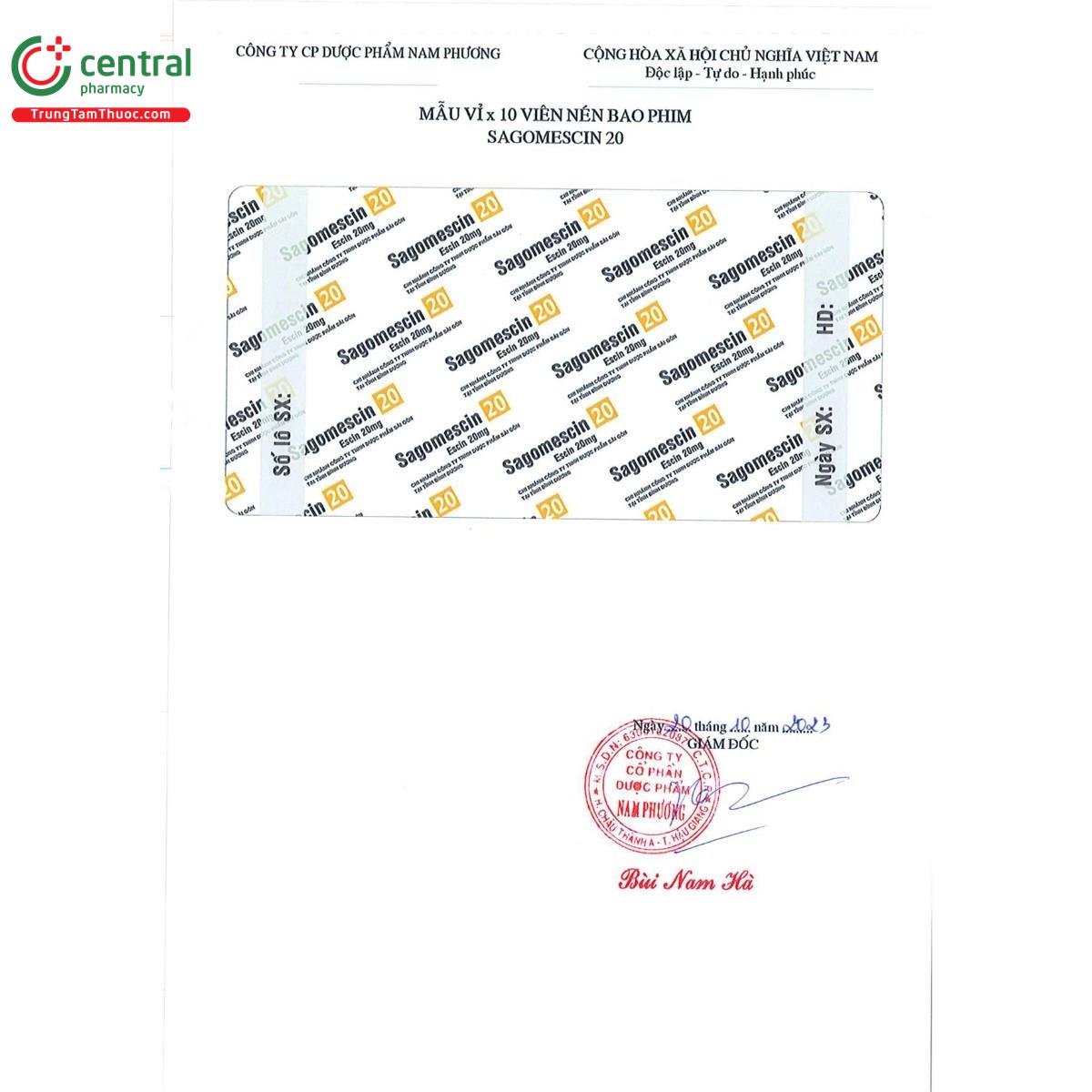 thuoc sagomescin 20mg 3 J3378