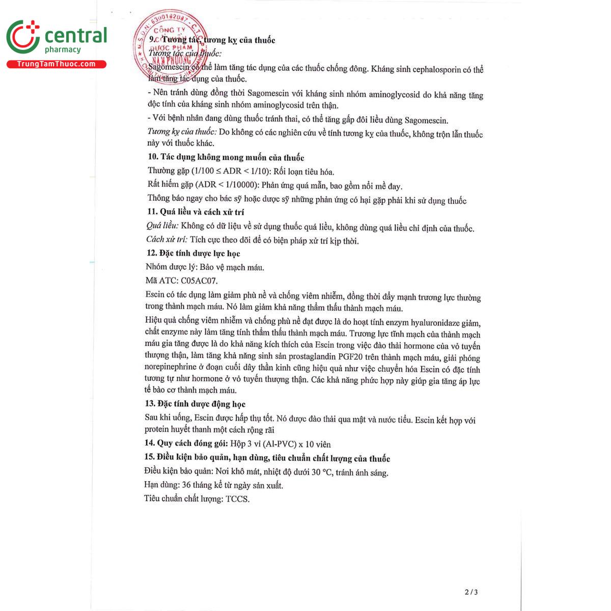 thuoc sagomescin 20mg 5 M5442