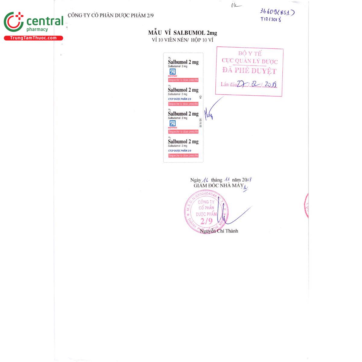 thuoc salbumol 2mg nadyphar 2 T7000 thuoc salbumol 2mg nadyphar 2 T7000