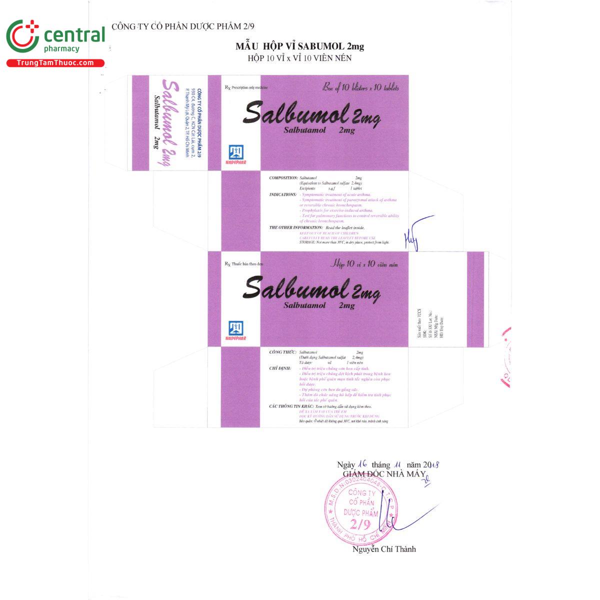 thuoc salbumol 2mg nadyphar 3 E1636 thuoc salbumol 2mg nadyphar 3 E1636
