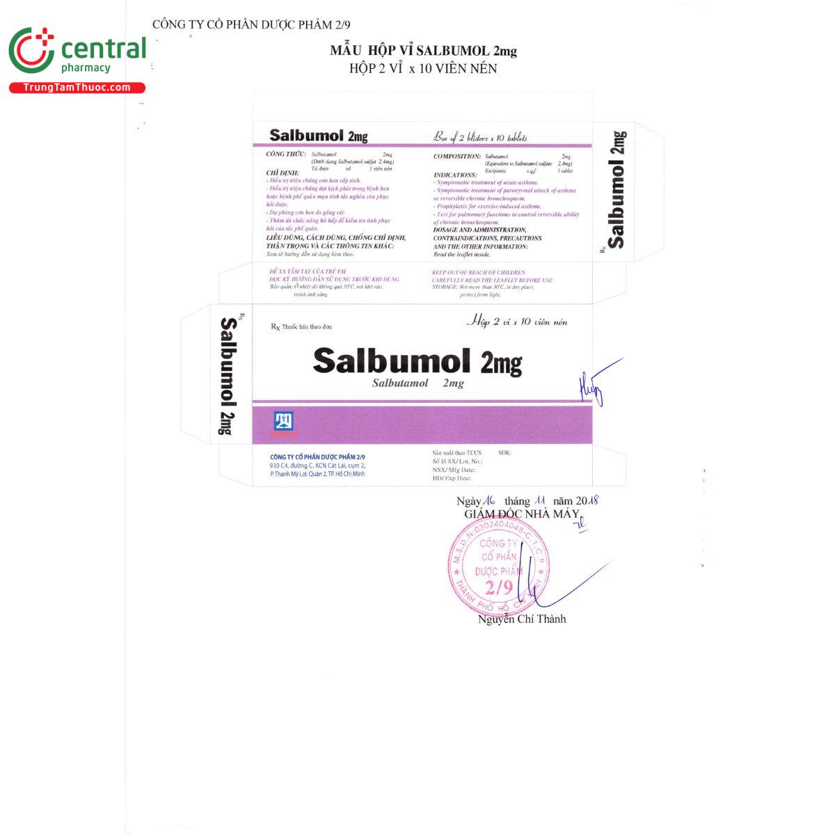 thuoc salbumol 2mg nadyphar 5 C1177 thuoc salbumol 2mg nadyphar 5 C1177