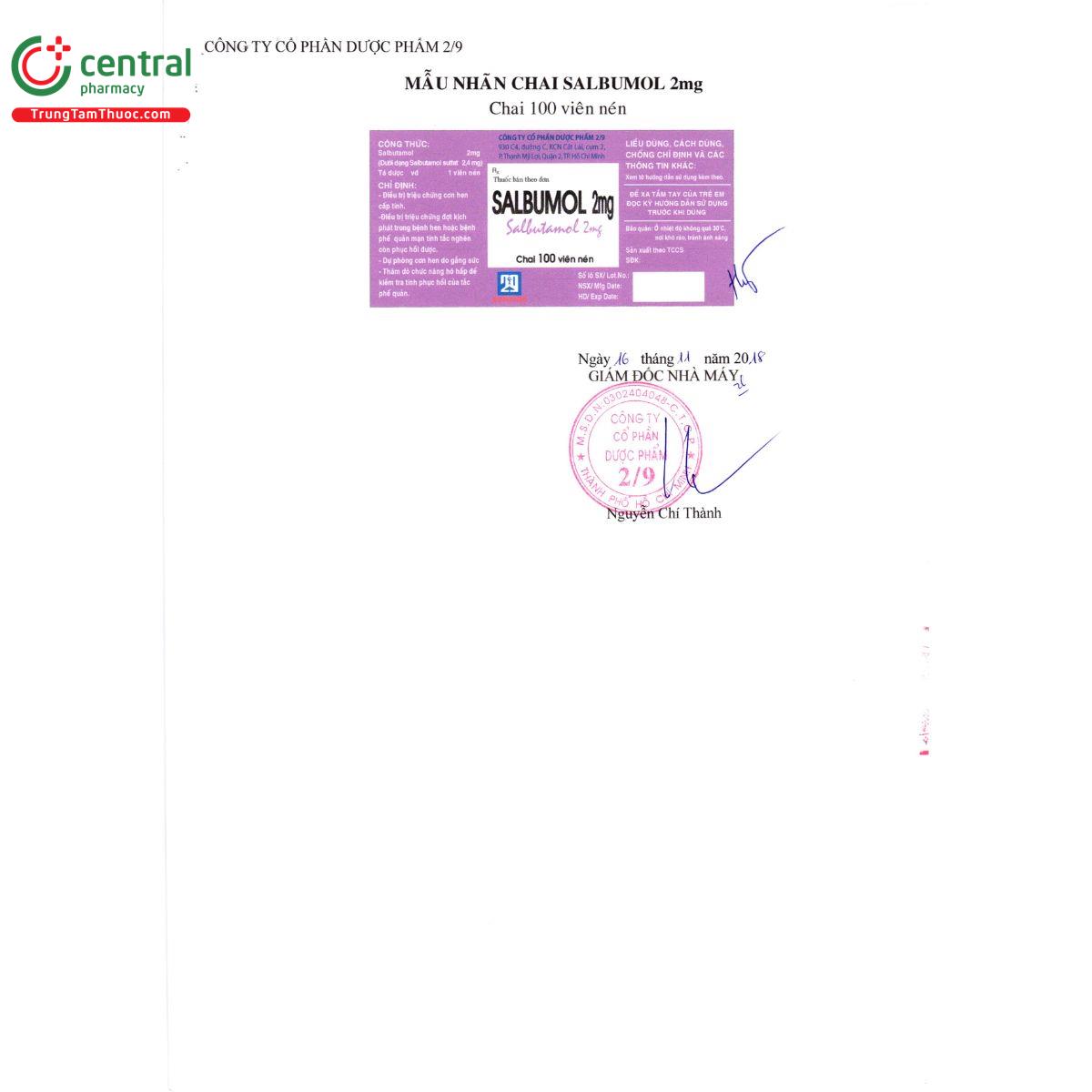 thuoc salbumol 2mg nadyphar 6 R7431 thuoc salbumol 2mg nadyphar 6 R7431