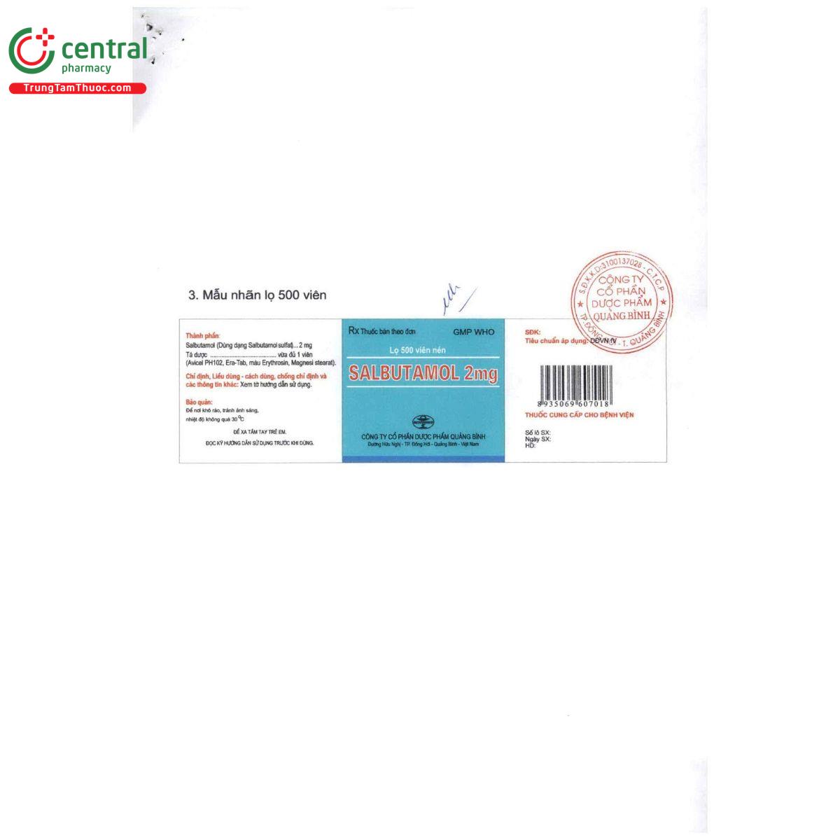 thuoc salbutamol 2mg quapharco 2 Q6388