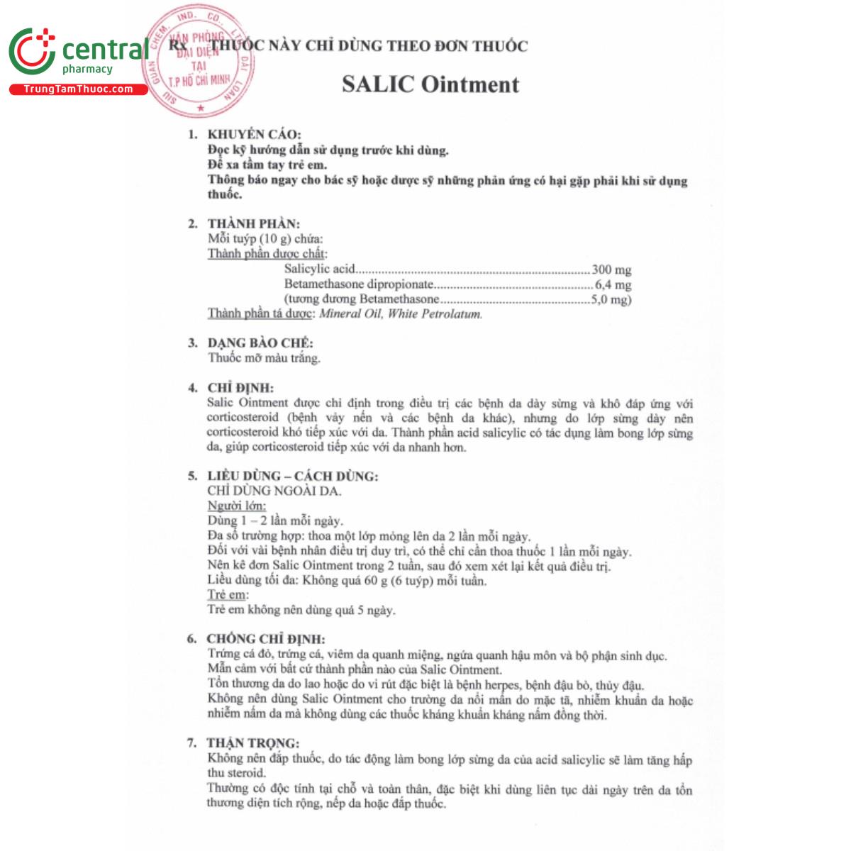 thuoc salic ointment 5 R6684 thuoc salic ointment 5 R6684