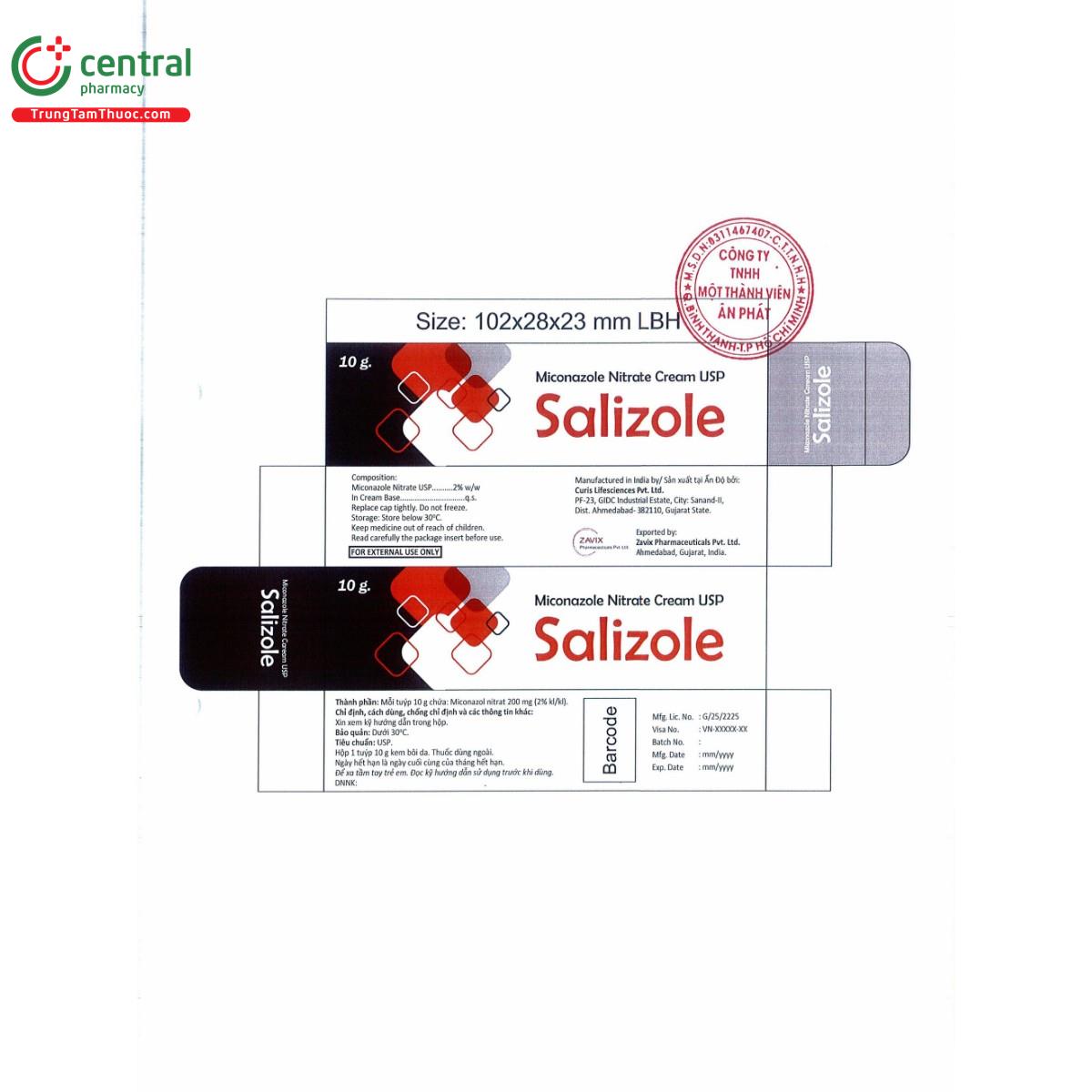 thuoc salizole 2 2 H3418 thuoc salizole 2 2 H3418
