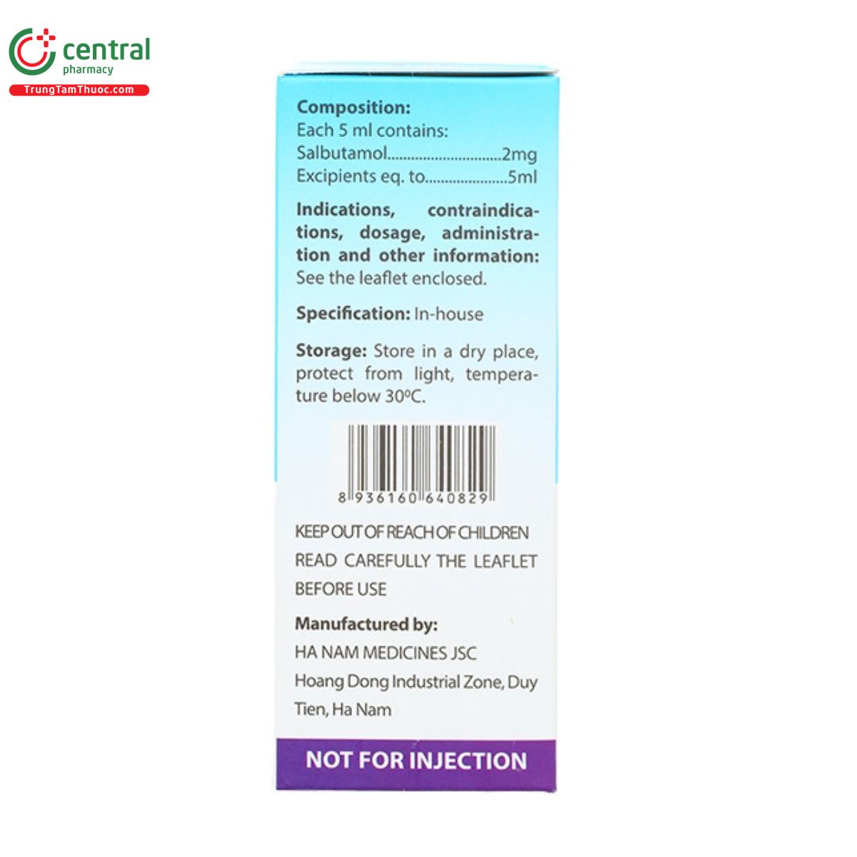 thuoc sallet 2mg 5ml chai 5 N5143 thuoc sallet 2mg 5ml chai 5 N5143