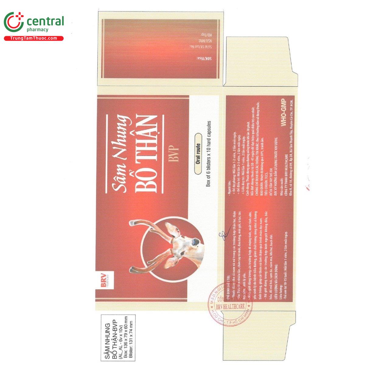 thuoc sam nhung bo than bvp 19 C1131 thuoc sam nhung bo than bvp 19 C1131