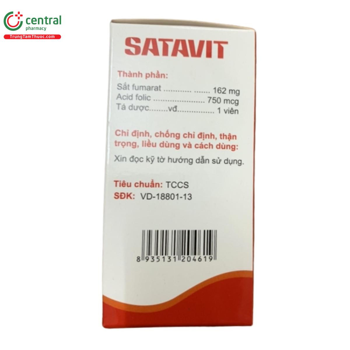thuoc satavit 162mg 750mcg 2 L4751 thuoc satavit 162mg 750mcg 2 L4751
