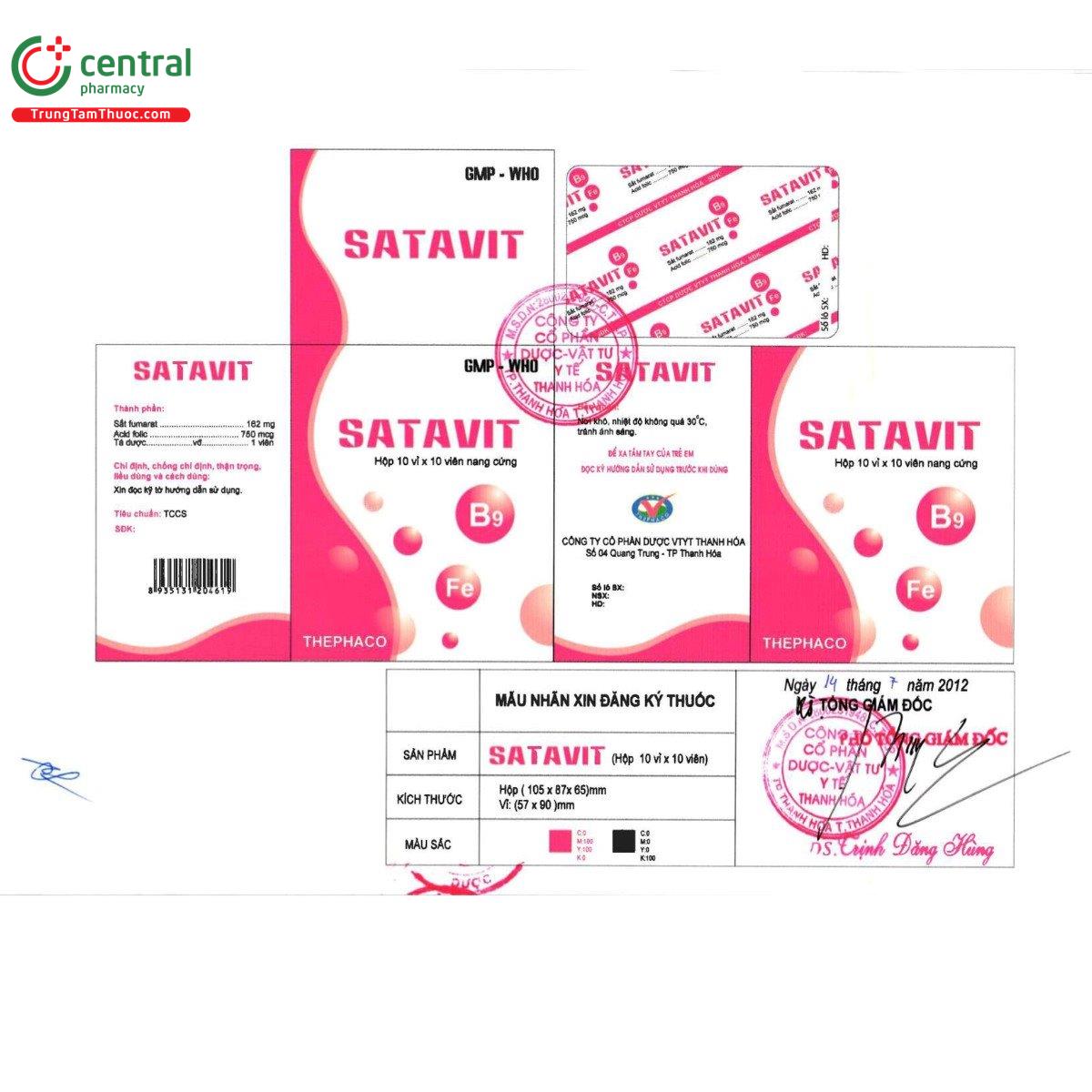 thuoc satavit 162mg 750mcg 5 V8552 thuoc satavit 162mg 750mcg 5 V8552