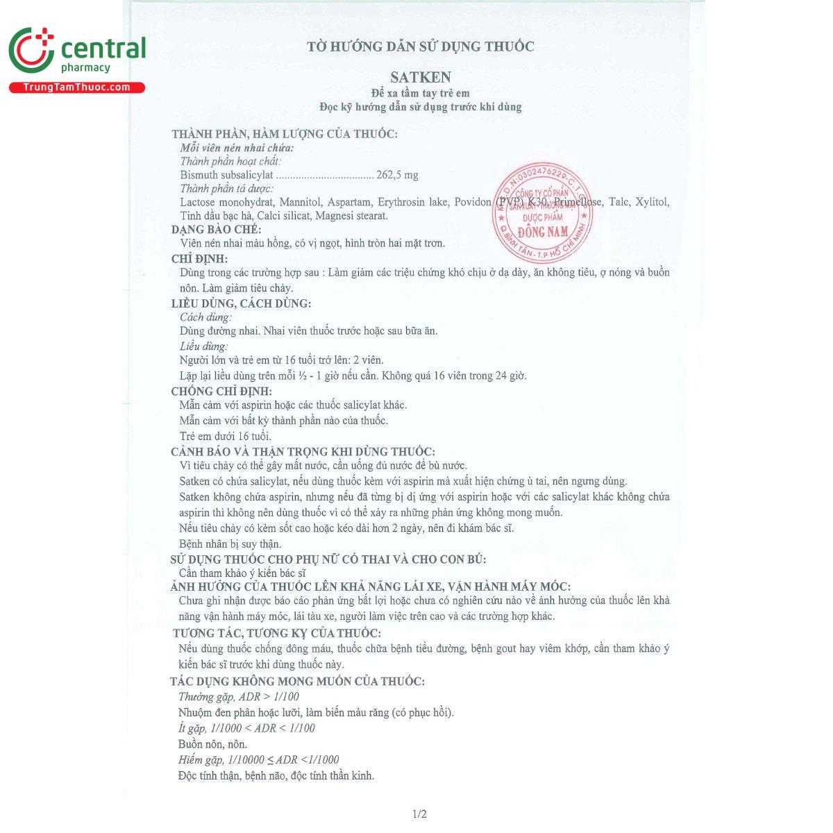 thuoc satken 2625mg 6 L4764 thuoc satken 2625mg 6 L4764