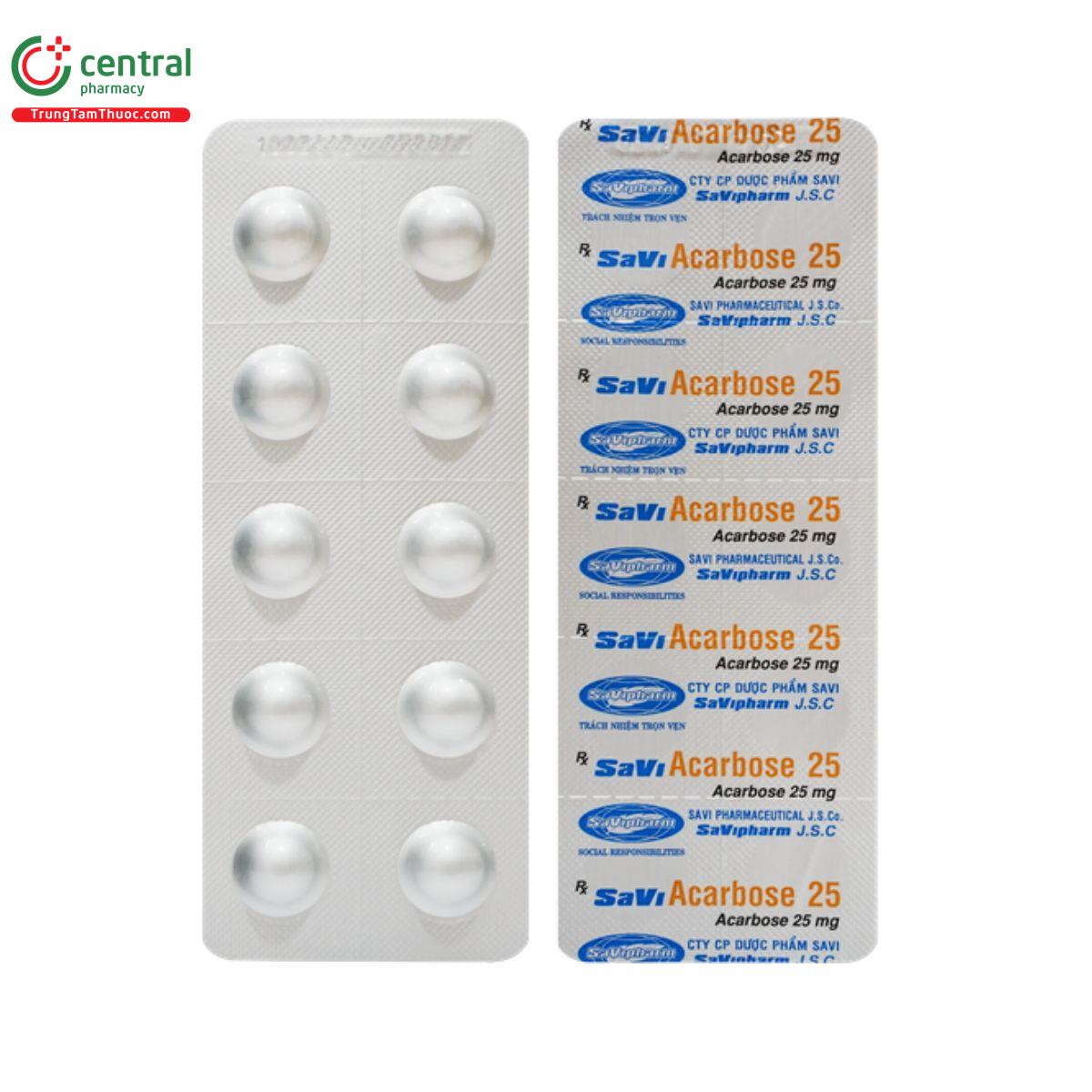 thuoc savi acarbose 25 3 S7613