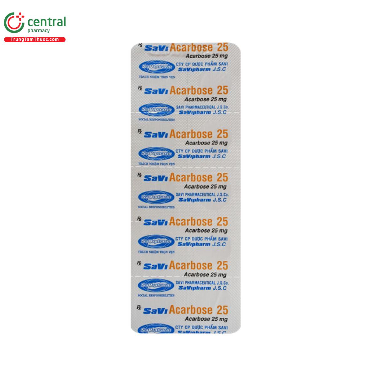 thuoc savi acarbose 25 5 B0363