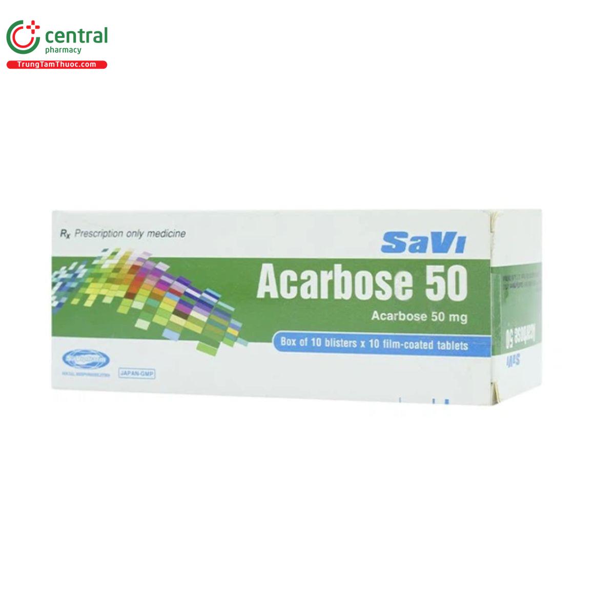 thuoc savi acarbose 50 3 G2524 thuoc savi acarbose 50 3 G2524
